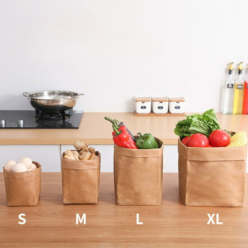 Food Storage Plants - Torby papierowe kraft, zmywalne torby do