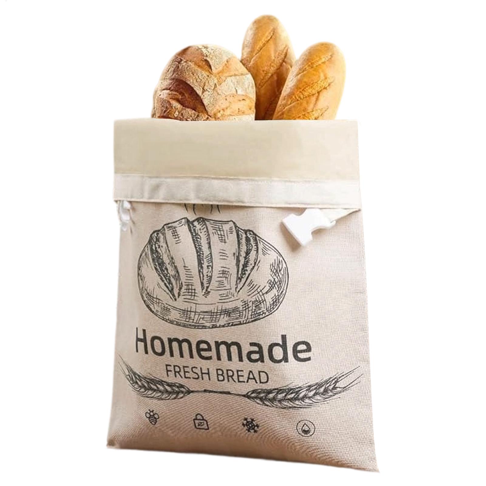 Food Storage Bags Reusable - Lniany worek na chleb, torby wielokrotnego