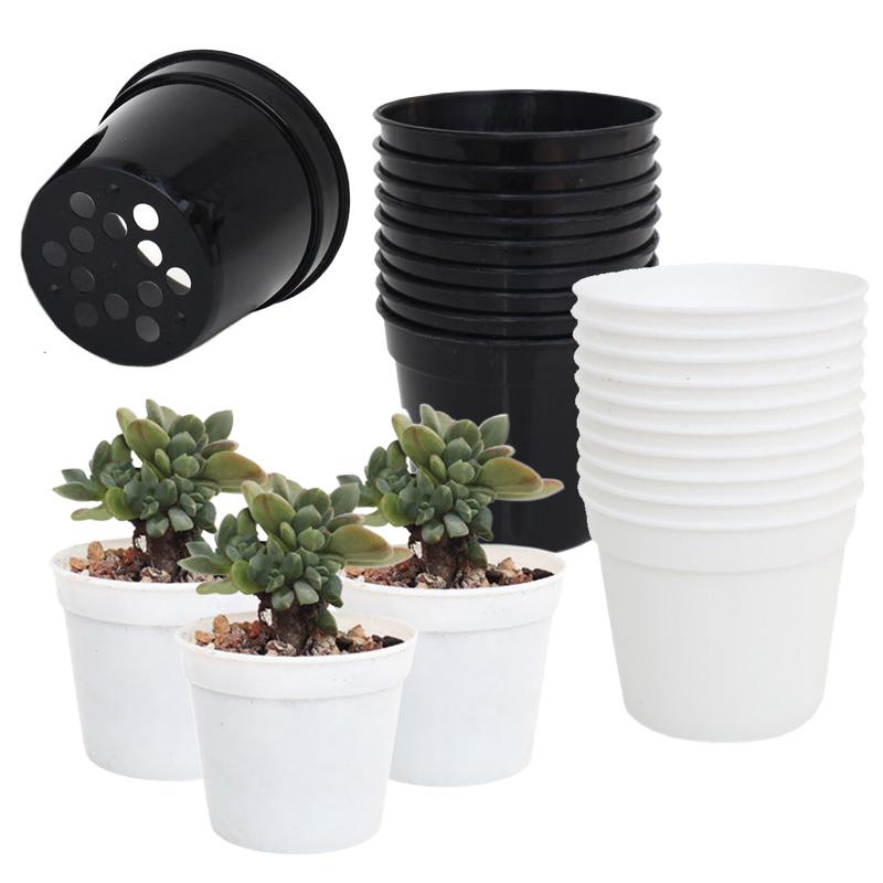 Food Storage Plants - 10/20 szt. Okrągłe Plastikowe Doniczki Mini