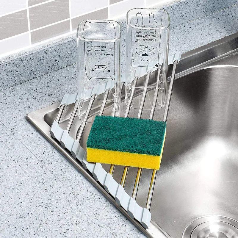 Food Storage Organiser - Zwijany trójkątny stojak do suszenia naczyń