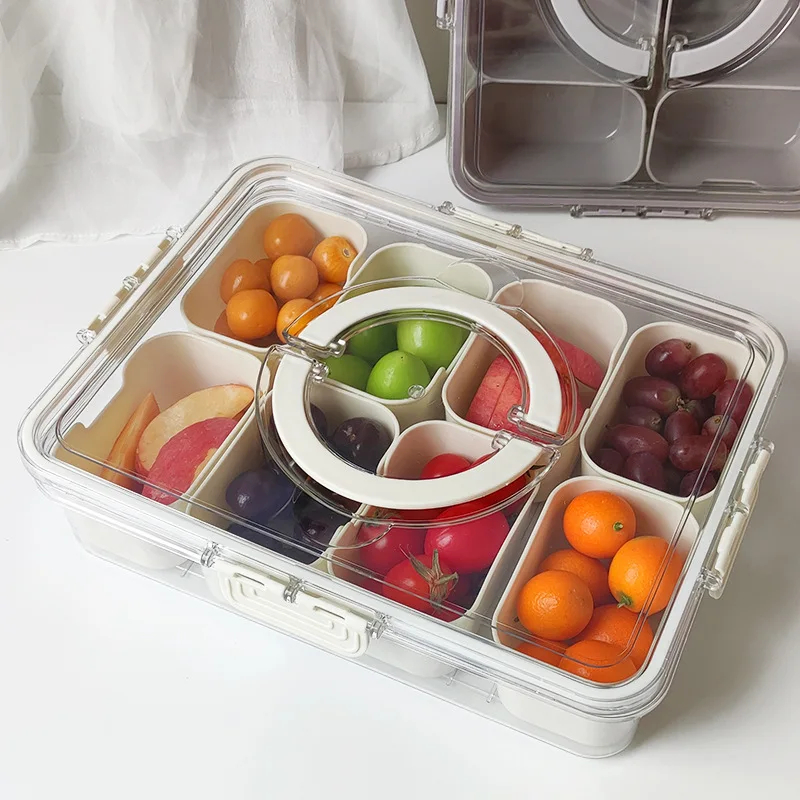 Food Storage Vault - Podzielona taca do serwowania z pokrywką,