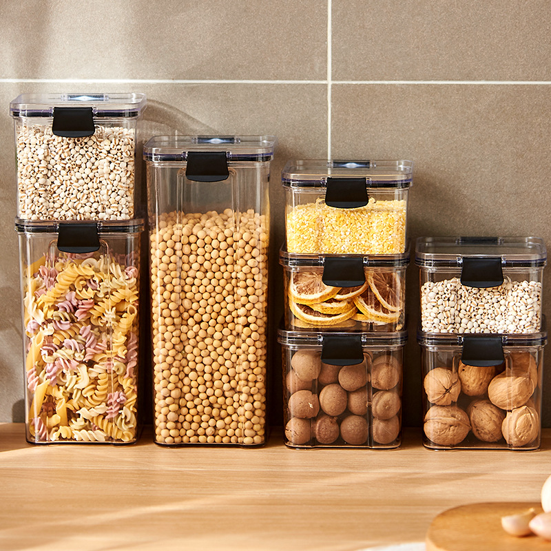Food Storage Jar Set - Szczelne słoiki Kuchenny organizer do przechowywania