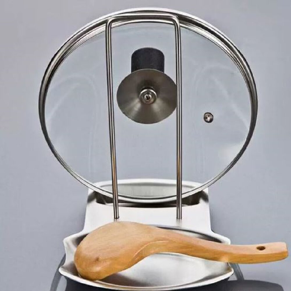 Food Storage Organiser - Stojak na pokrywki ze stali nierdzewnej,