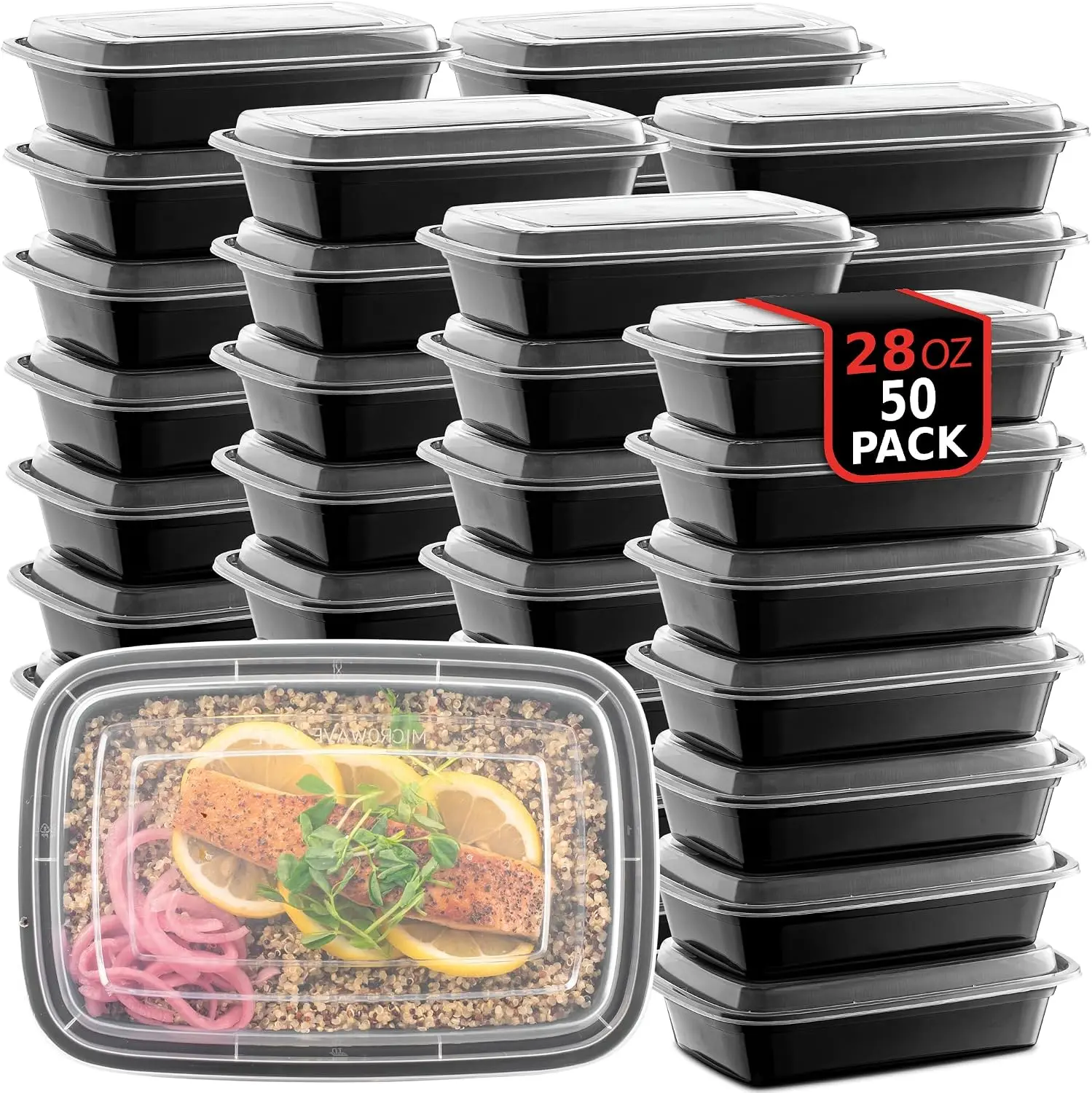 Food Storage Without Plastic - 50 sztuk pojemników wielokrotnego użytku do