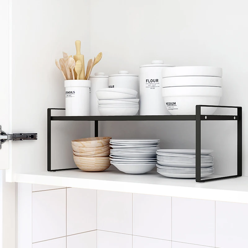 Food Storage Organiser - Stalowy stojak na naczynia kuchenne Stojak