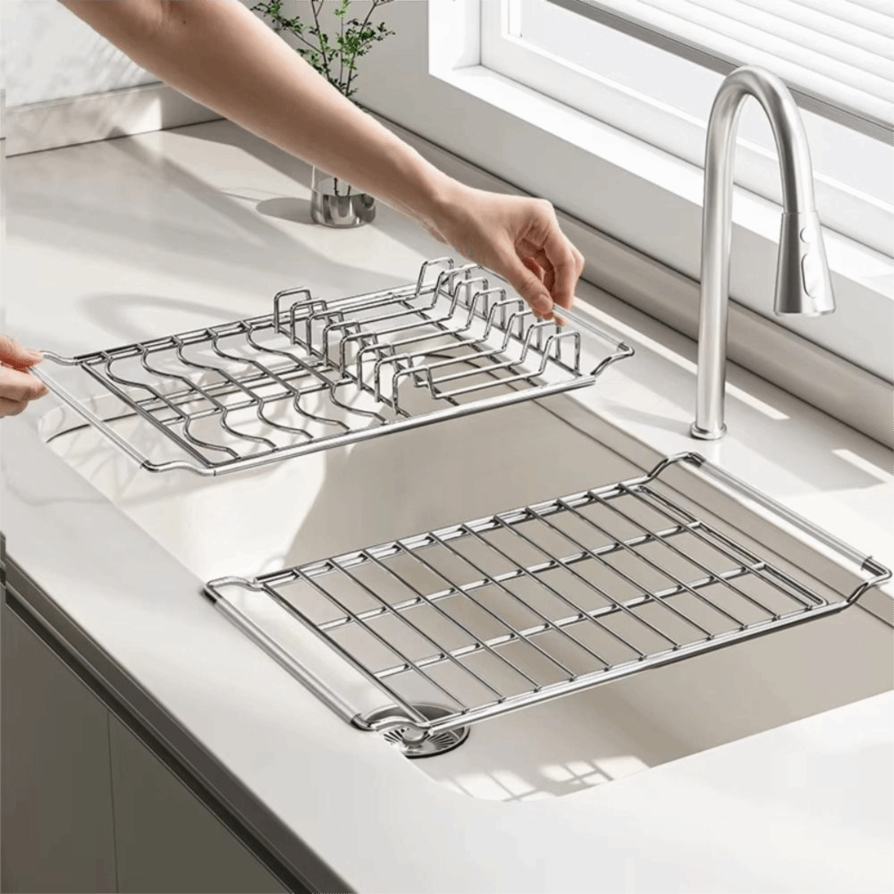 Food Storage Organiser - Stojak na naczynia ze stali nierdzewnej,