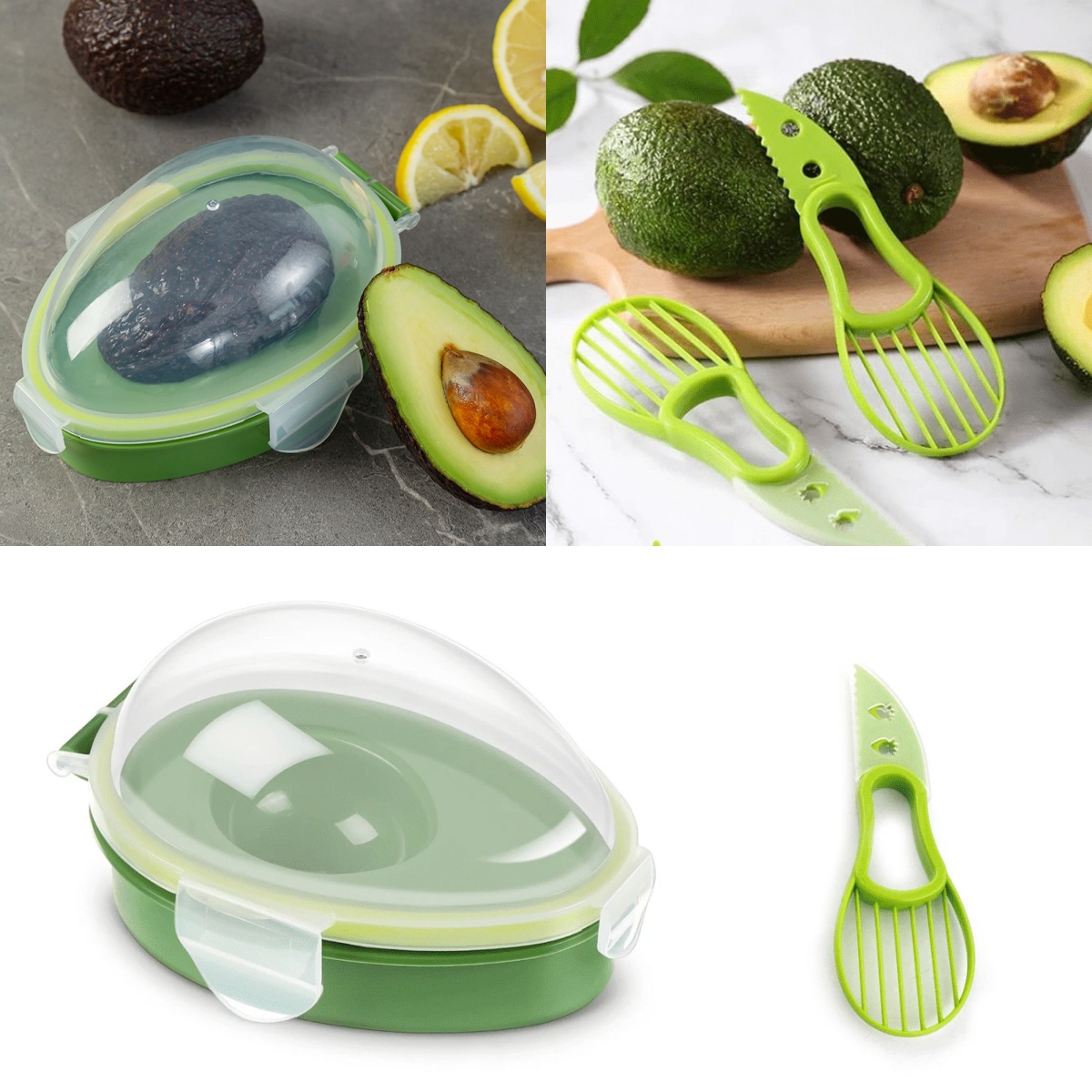 Food Storage Jar Set - Pojemnik na awokado, wielorazowy pojemnik do