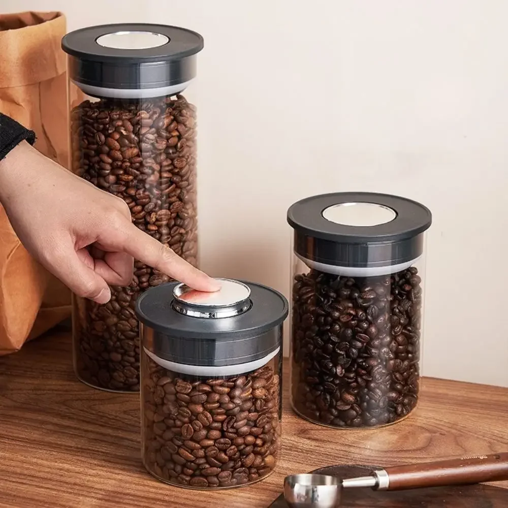 Food Storage Vacuum Containers - Szklany, próżniowo zamykany pojemnik, przezroczysta butelka