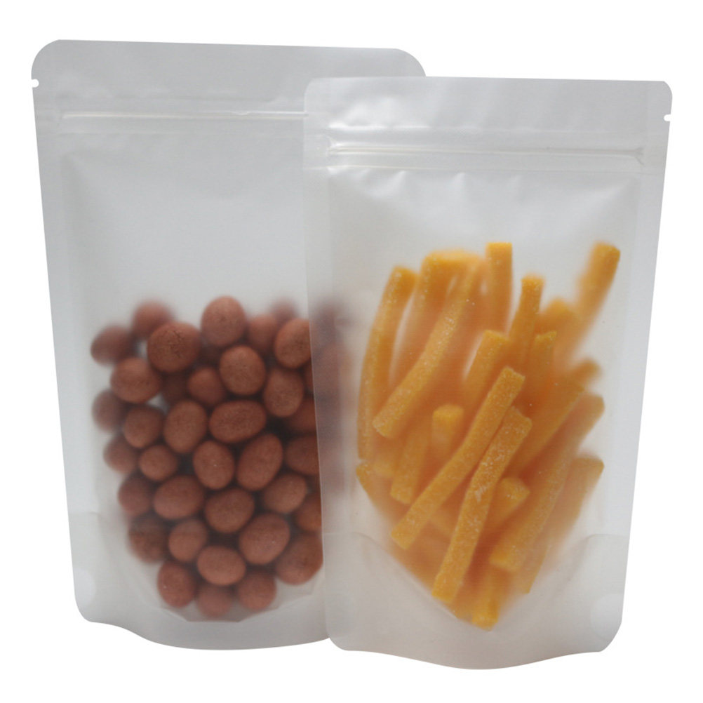 Food Storage Plastic Bag - 100 szt. Samozamykające się przezroczyste plastikowe