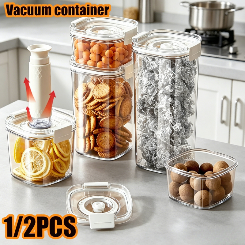 Food Storage Vacuum Containers - Elektryczny pojemnik próżniowy, szczelny zbiornik na
