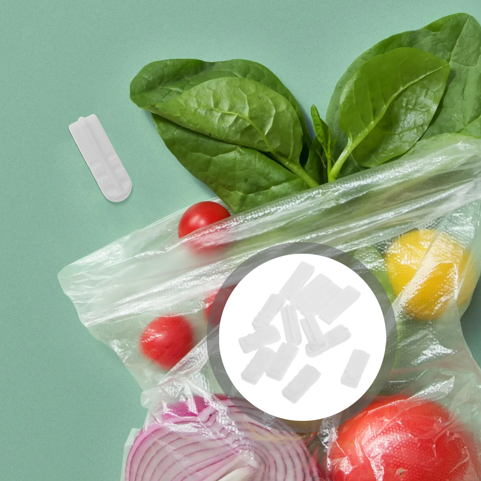 Food Storage Plastic Bag - 15 szt. Klipsy do zamykania worków