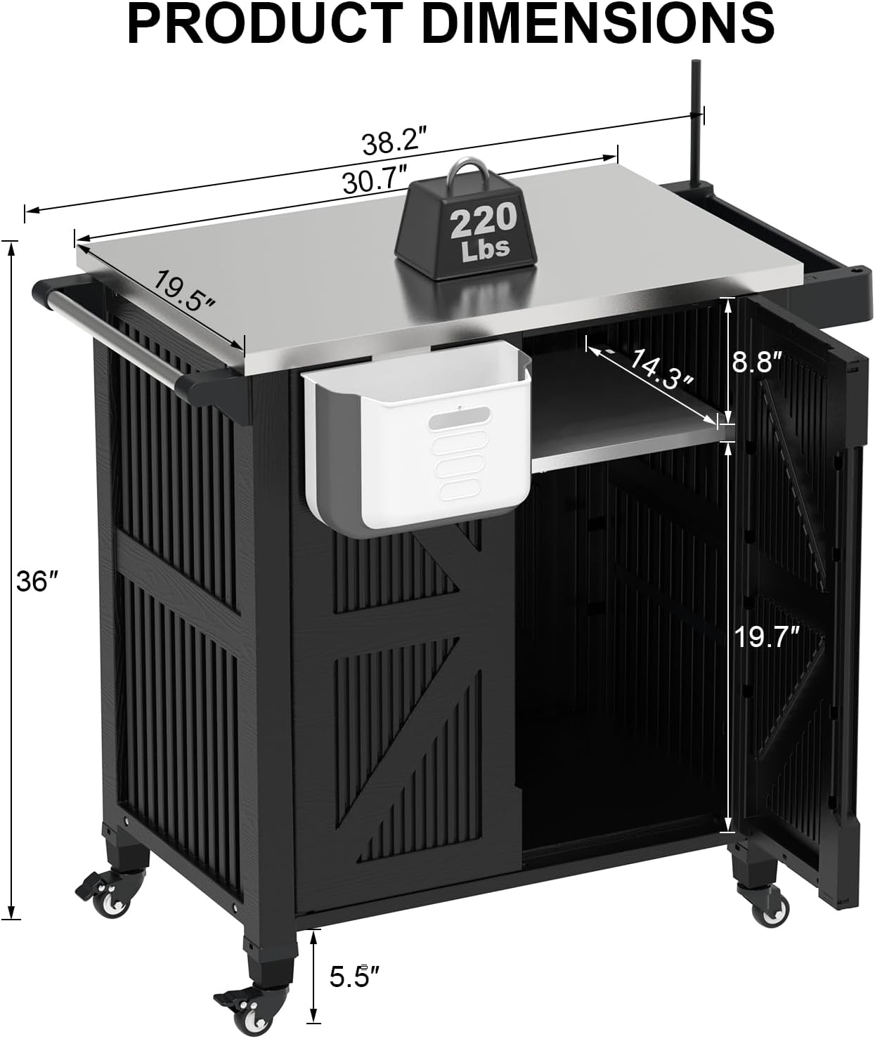 Wózek do grillowania na zewnąt – Food Storage On Wheels recenzja i cena