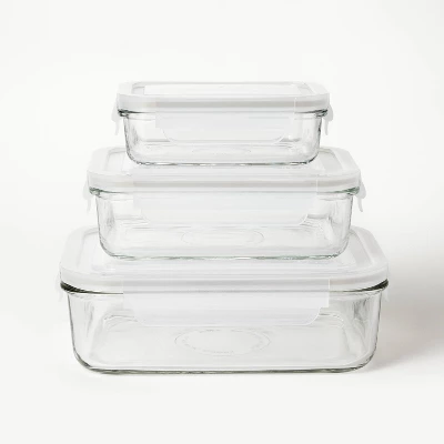 6 szt. (Zestaw 3 szt.) Szklane – Food Storage Containers Set recenzja i cena