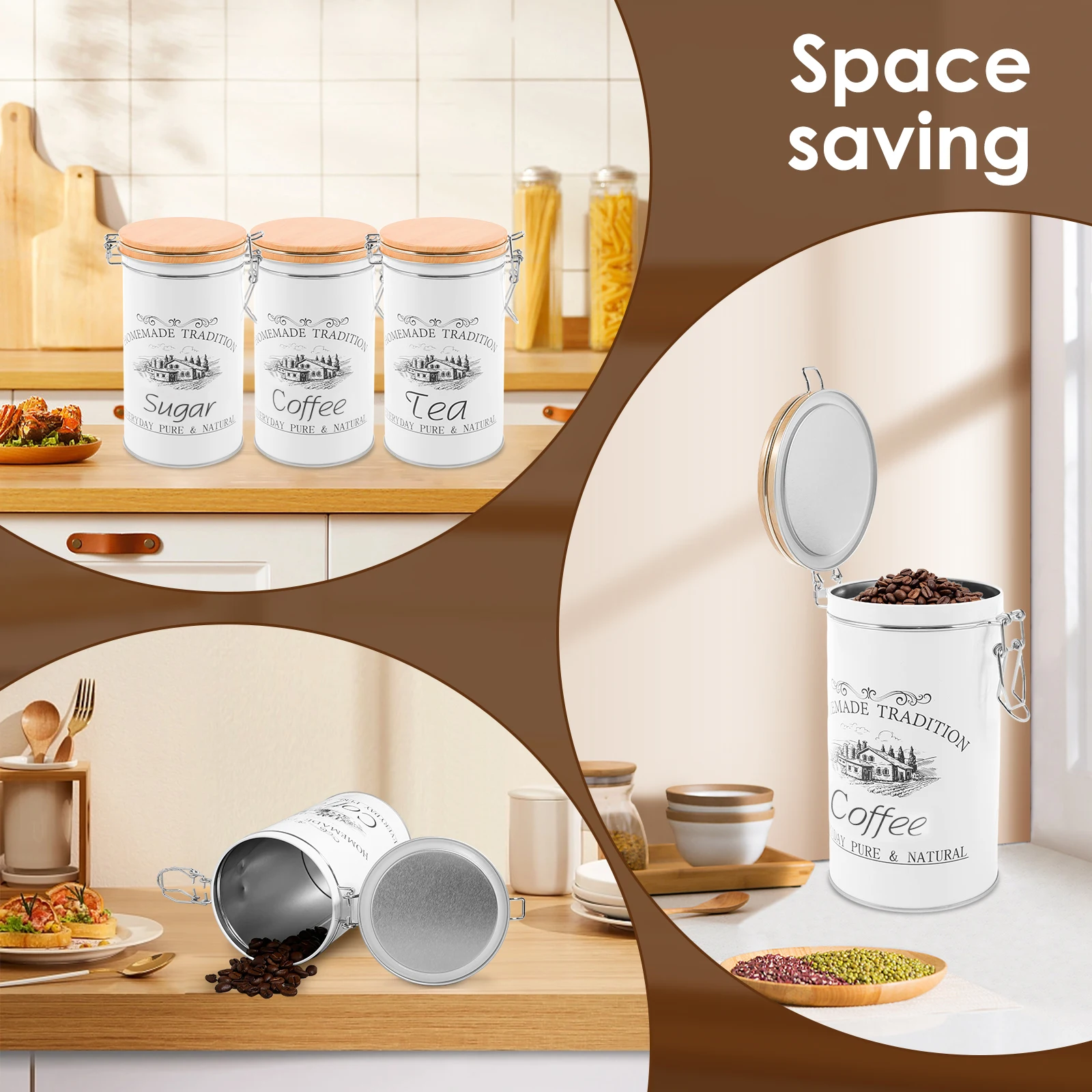 3 szt./zestaw Pojemniki na her – Food Storage Jar Set recenzja i cena