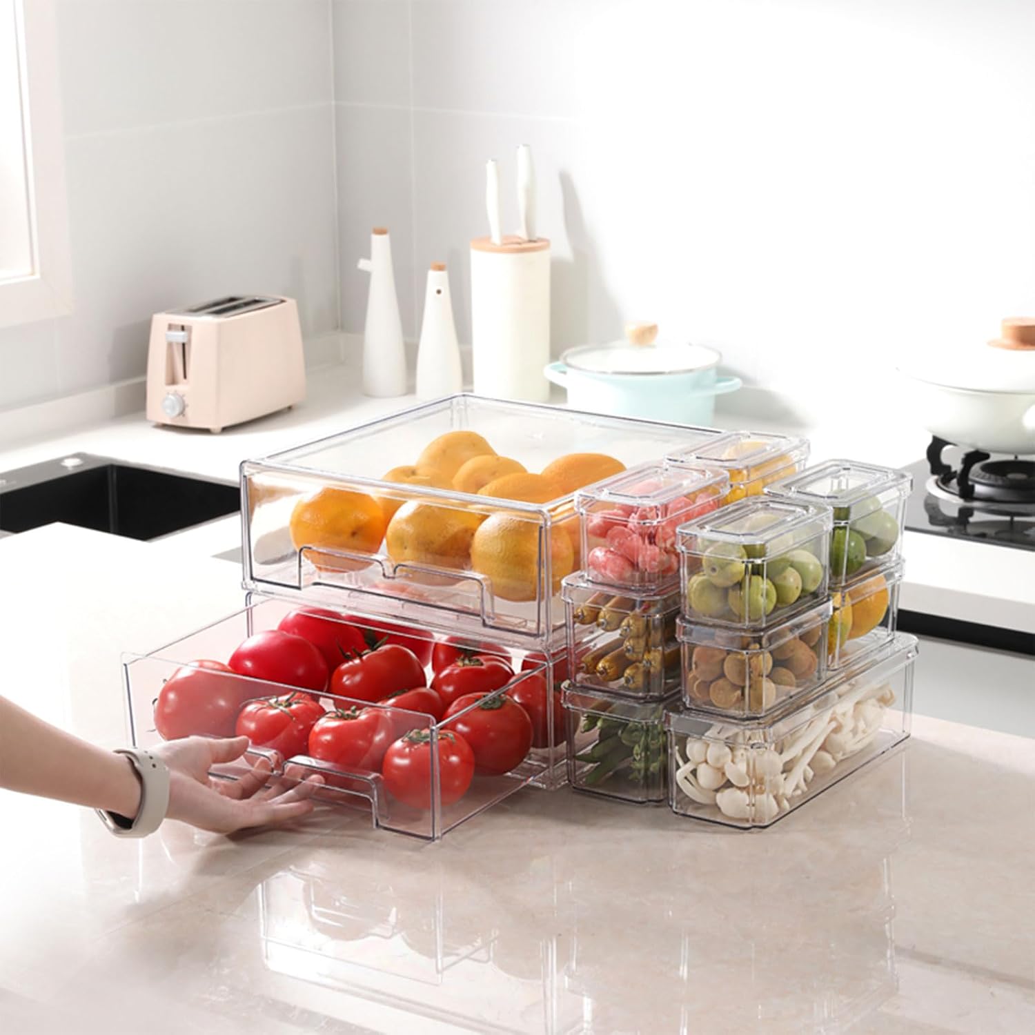 10/14 szt. Pojemniki do lodówk – Food Storage Without Plastic recenzja i cena