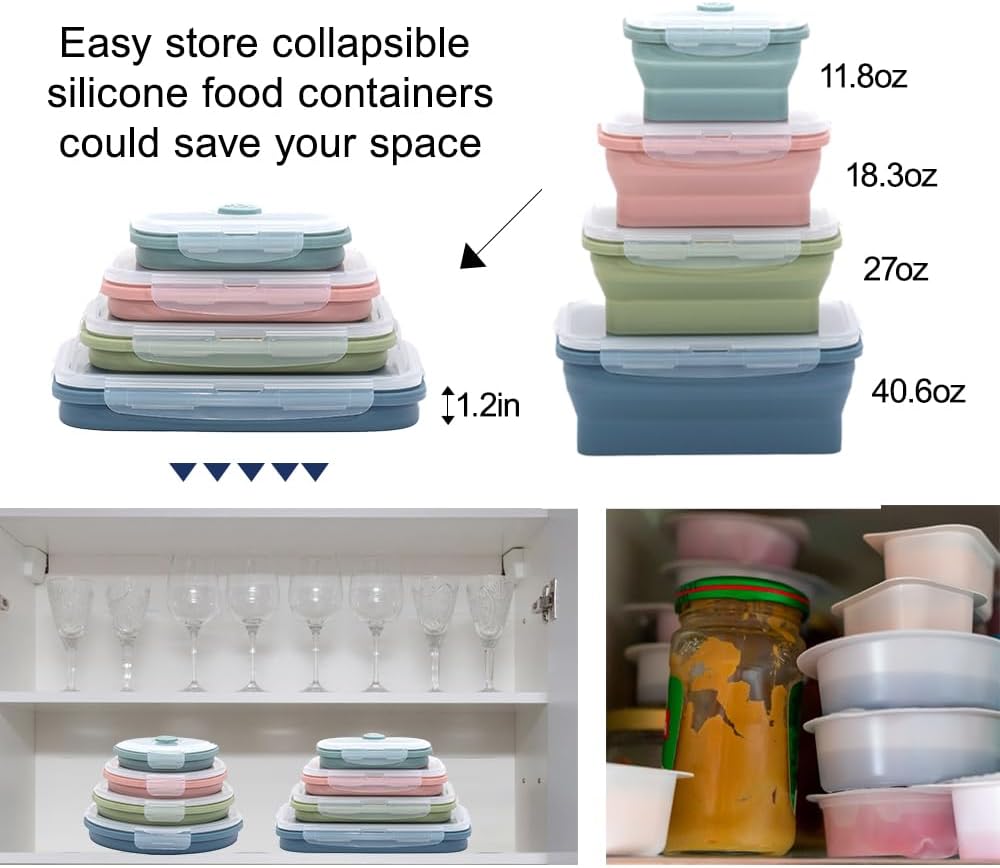 клапанный набор складных силик – Food Storage Jar Set recenzja i cena