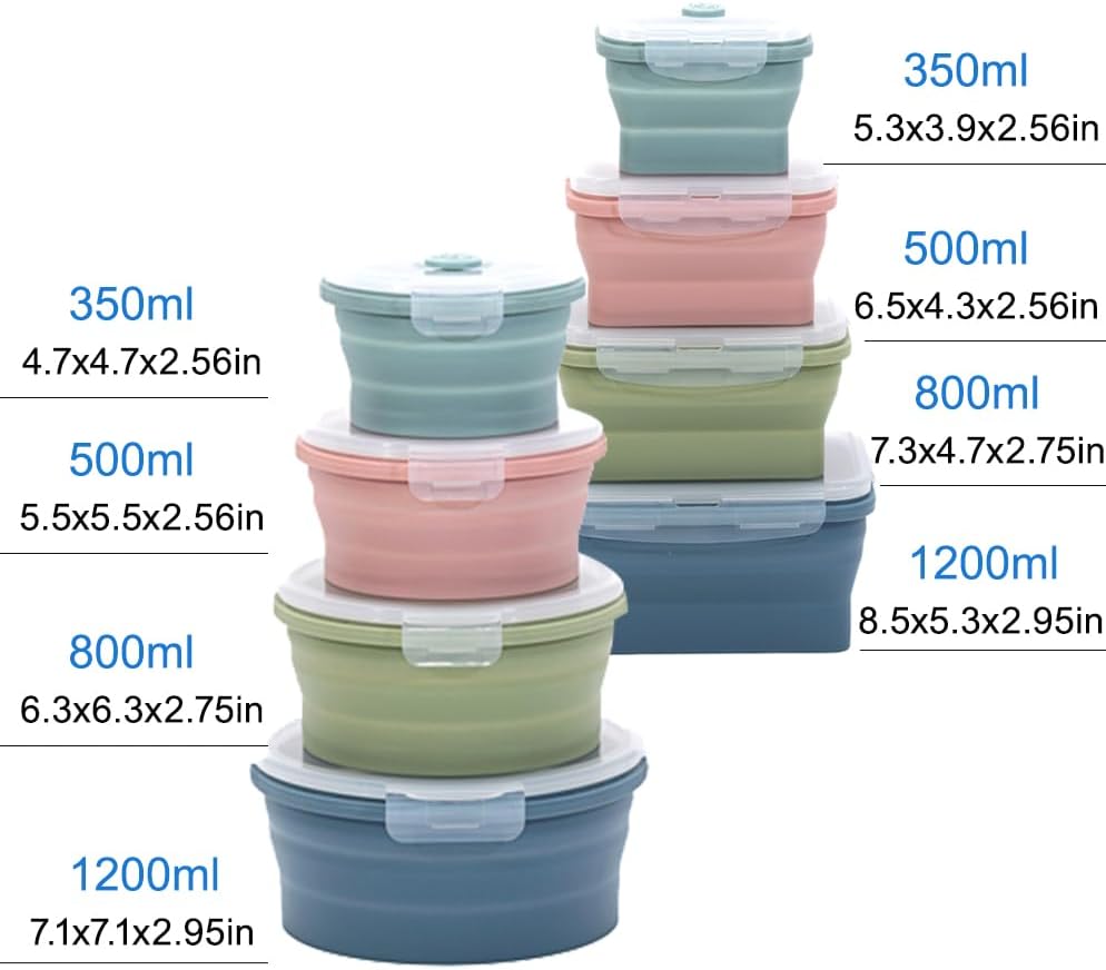клапанный набор складных силик – Food Storage Jar Set recenzja i cena