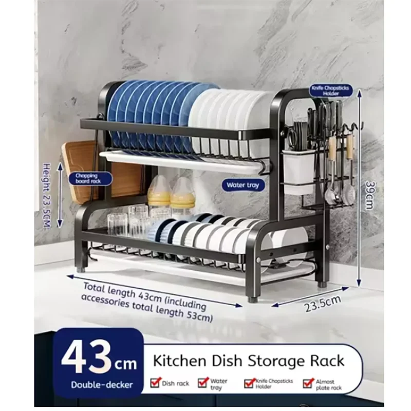 Kompaktowy 2-poziomowy ociekac – Food Storage Organiser recenzja i cena