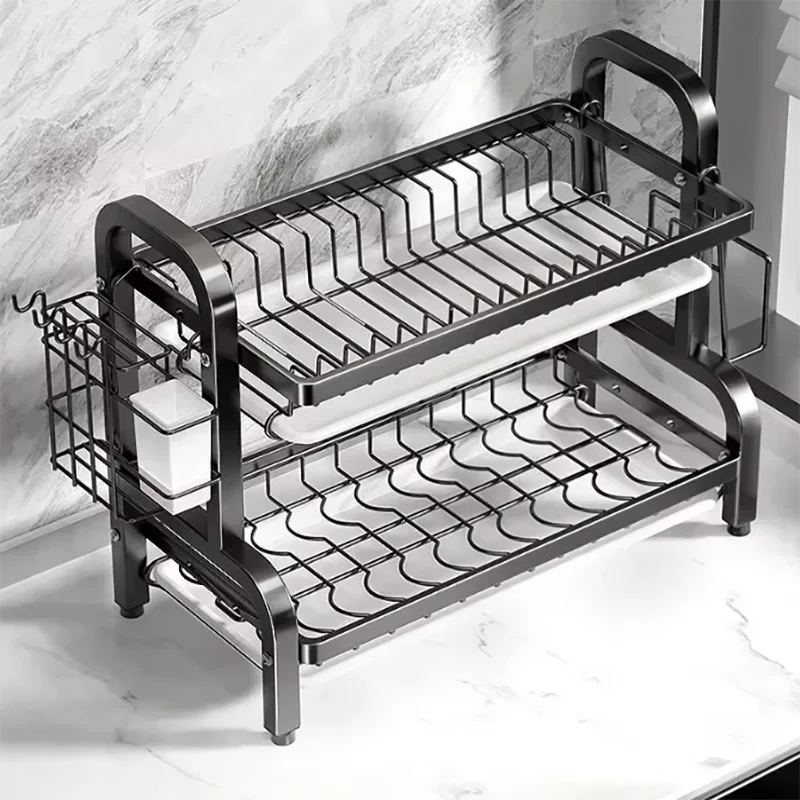 Kompaktowy 2-poziomowy ociekac – Food Storage Organiser recenzja i cena