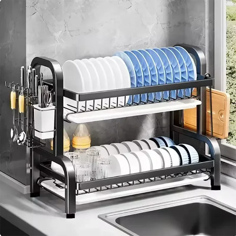 Kompaktowy 2-poziomowy ociekac – Food Storage Organiser recenzja i cena
