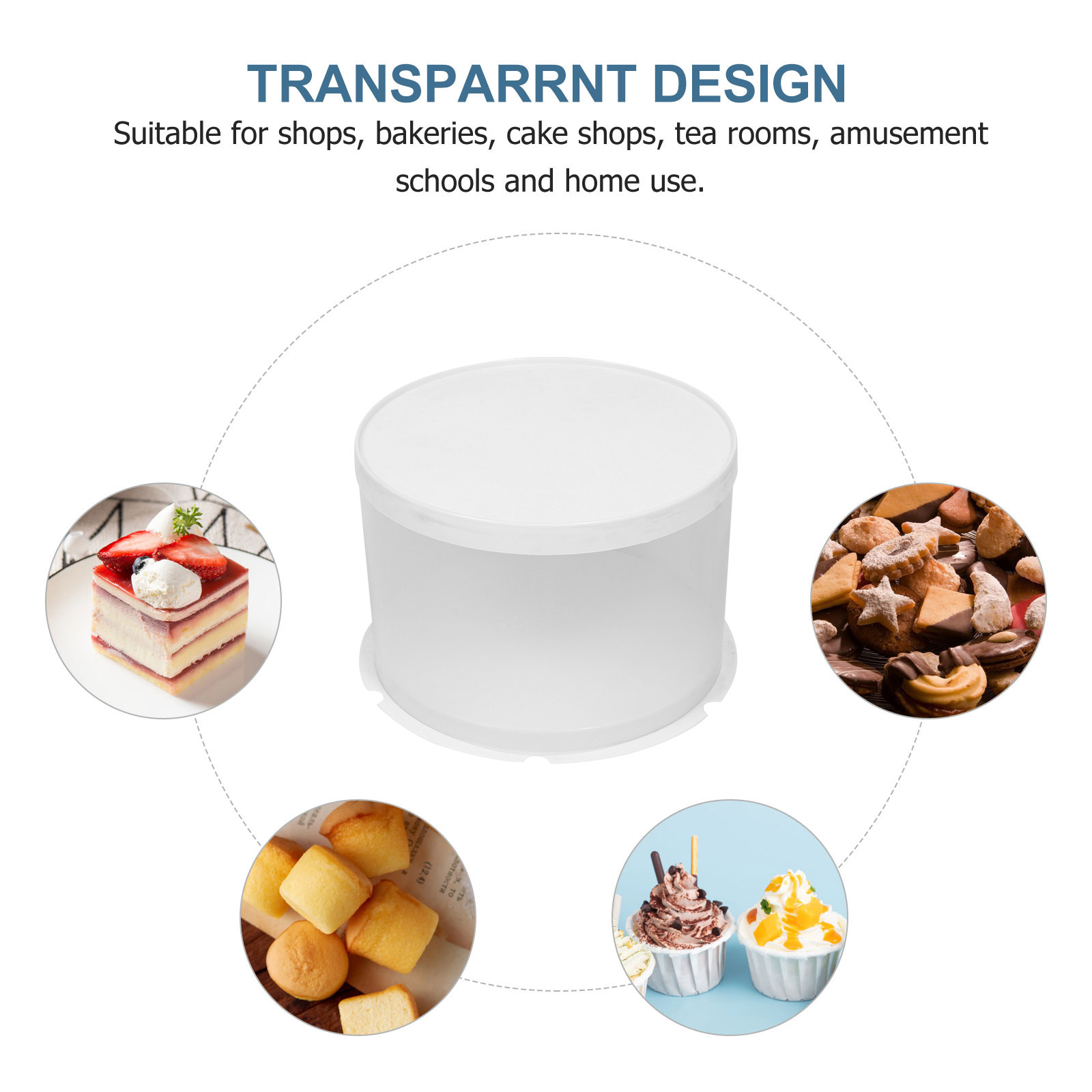 1 szt. Okrągłe Przezroczyste P – Food Storage Box Plastic recenzja i cena