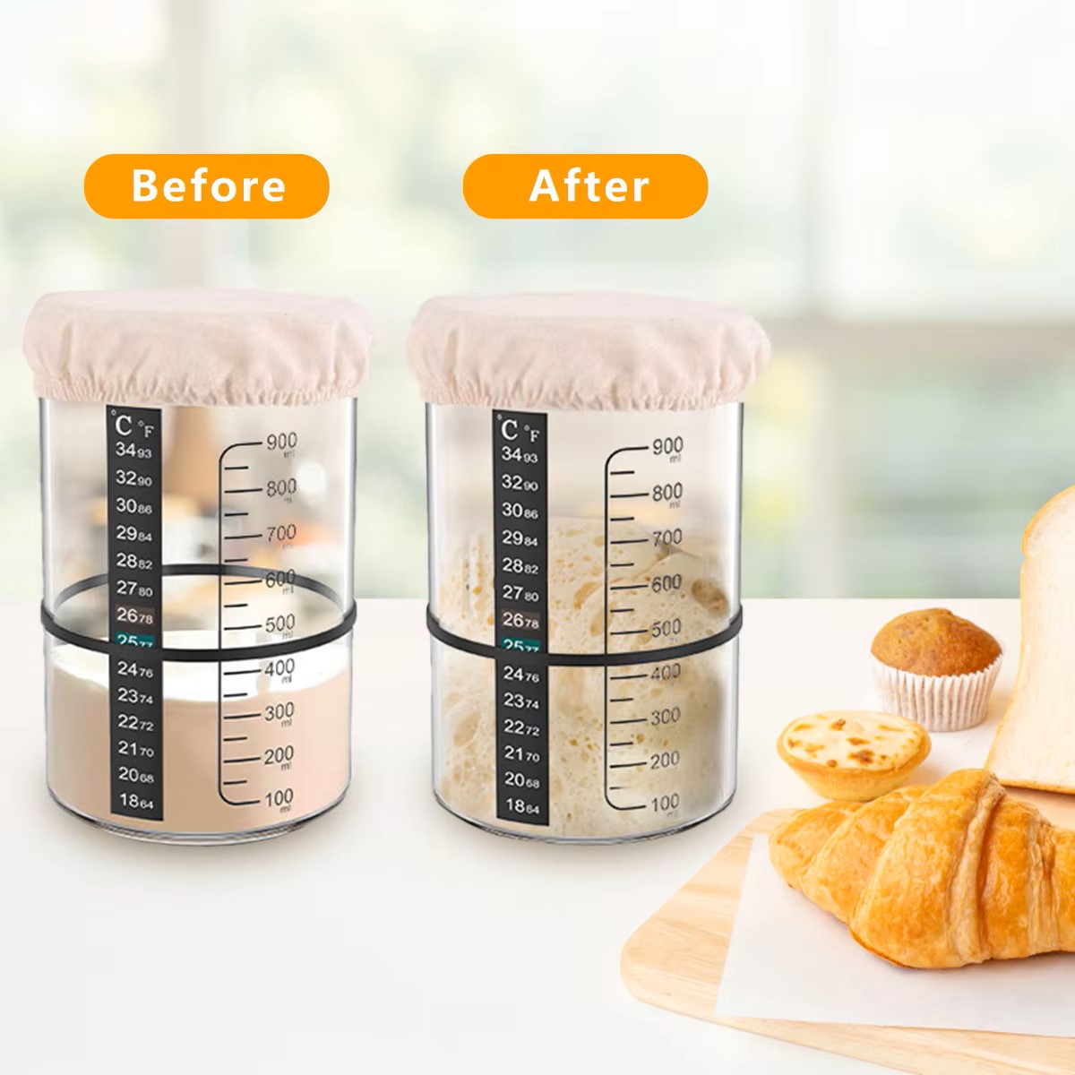 Zestaw słoików na zakwas 1500/ – Food Storage Jar Set recenzja i cena