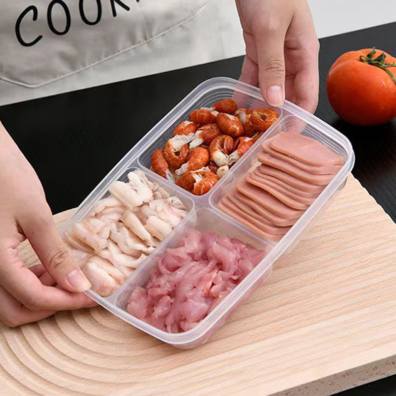 Nowy【4-przegródkowy plastikowy – Food Storage Box Plastic recenzja i cena