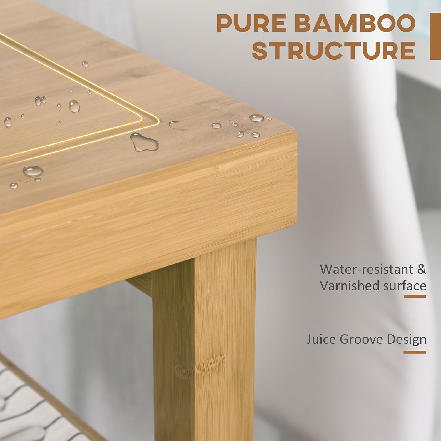 Wózek kuchenny z bambusa na kó – Food Storage On Wheels recenzja i cena