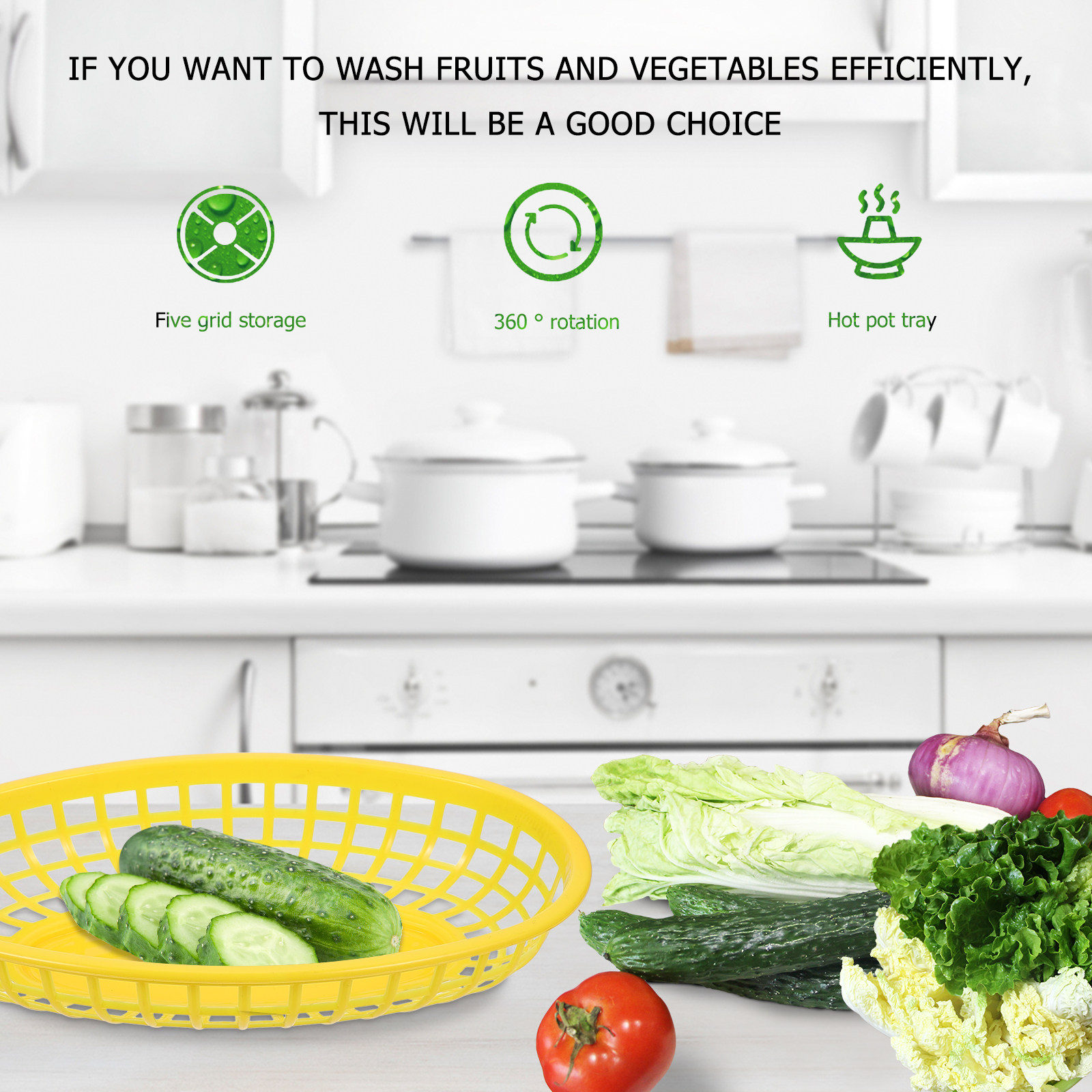 3 szt. Plastikowe kosze do prz – Food Storage Reserve recenzja i cena
